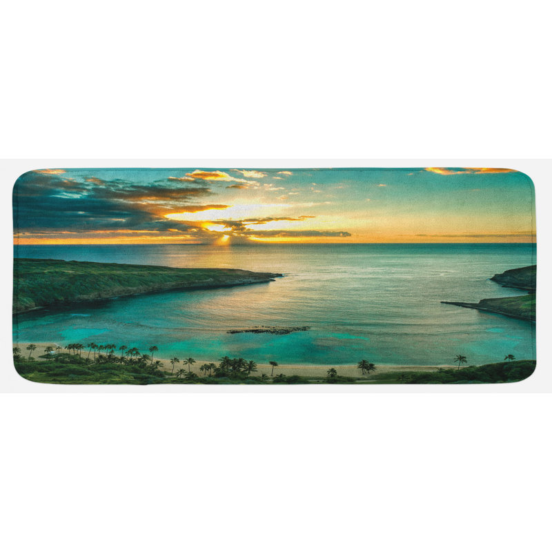 Tapis de cuisine hawaii