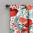 Poppy Garden Floral Tailored 52'' W Window Valance in