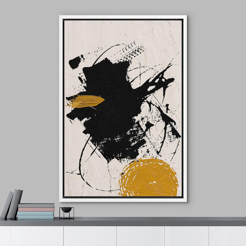 Effet de coup de peinture abstrait grunge, Blanc, H 36 po x l 24 po