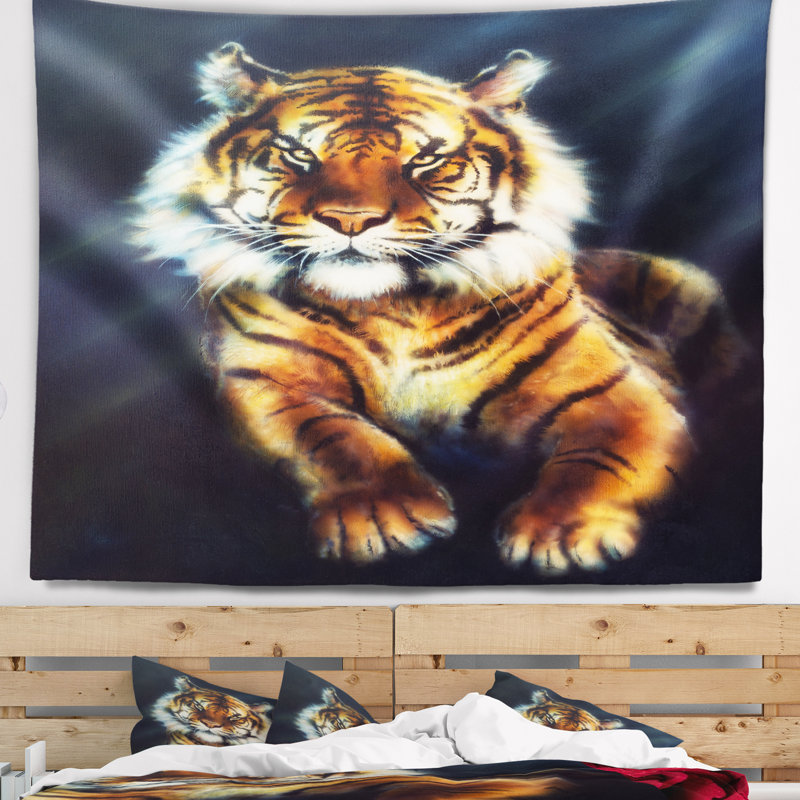 Mighty tiger tapisserie Animal, H 32 po x l 39 po