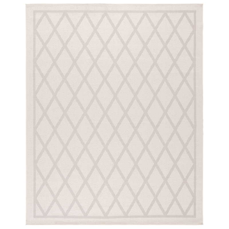 Gray Geometric Synthetic Washable Rectangular Area Rug 79" x 79"