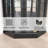 Black Lighted Corner Curio Cabinet-1847094042