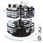 Welliver Metal 6 Compartment Makeup Organizer