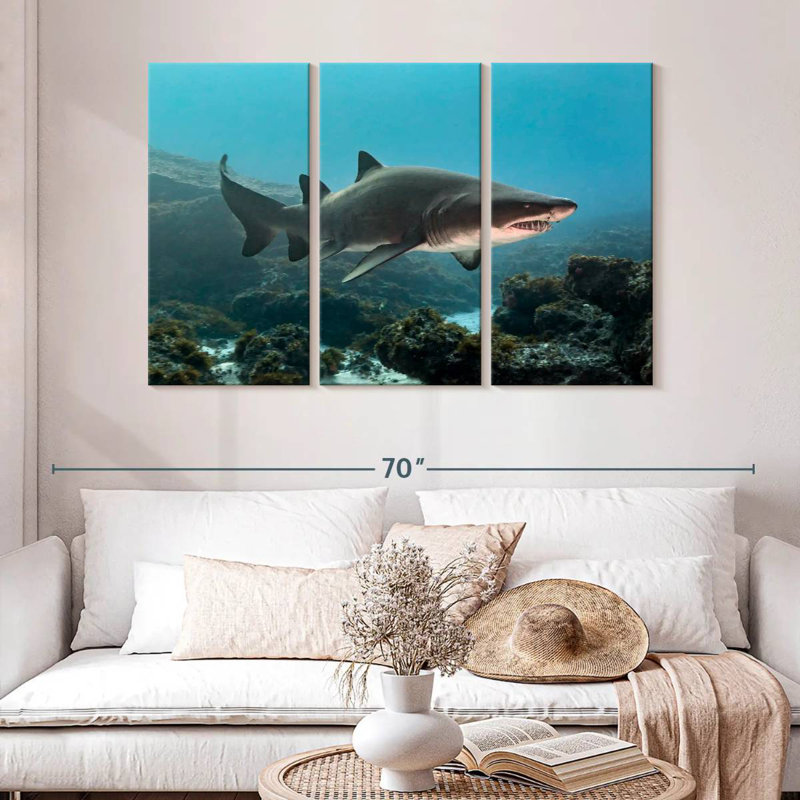 Aliwal Shoal Shark, 32" H x 50" W