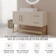 Meuble-lavabo moderne avec lavabo vasque en céramique
