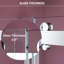 72'' - 76'' W X 76'' H Double Sliding Frameless Shower Door With 3/8 Inch (10Mm) Clear Glass-114613361