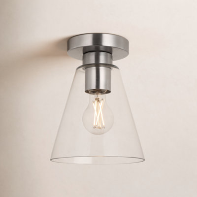 Hayden 7" Glass Flush Mount