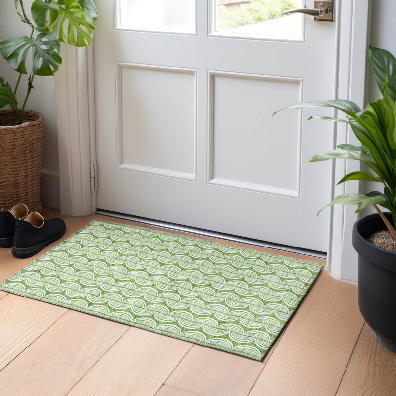Tapis intérieur / extérieur lavable à la machine Chayden ACN1055, Rectangle 1 pi 8 po x 2 pi 6 po