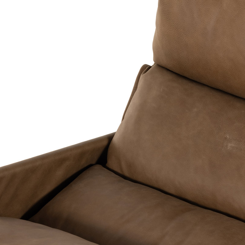 Taryn Slipcovered Side Chair, Gris Gunmetal, Palermo Drift Top Grain Leather
