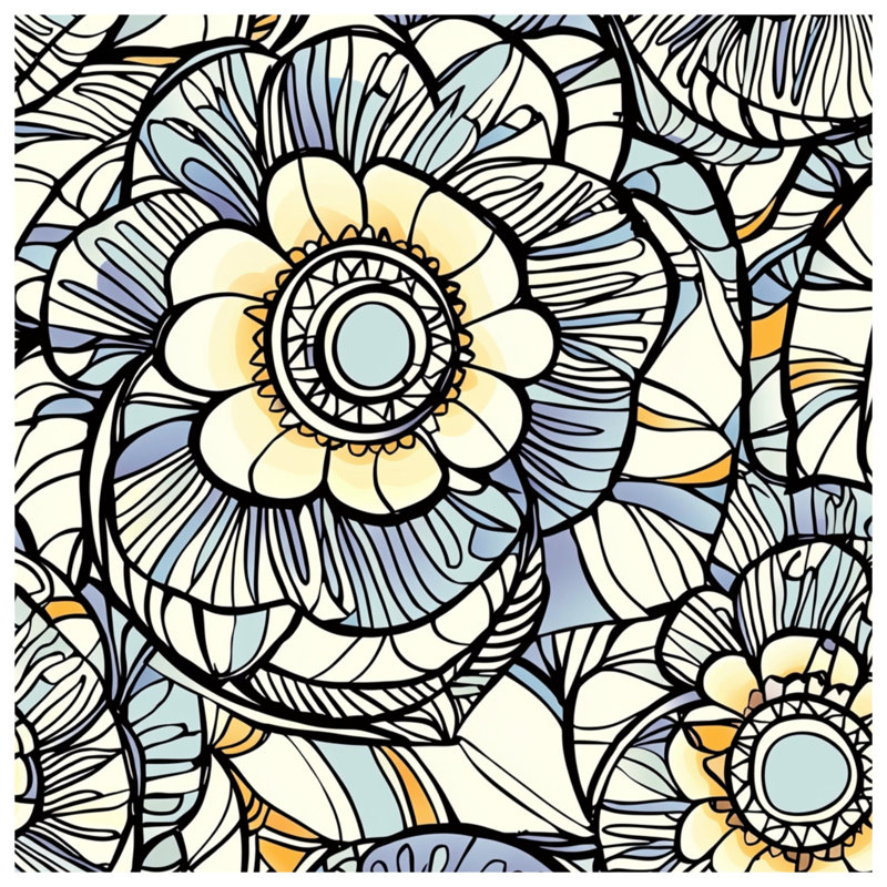 Floral Throw Pillow, Pattern Double Sided Pillows, 18 x 18 inches