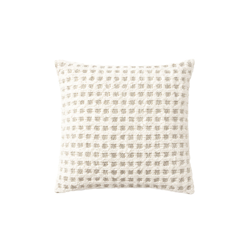 Outdoor Living Geometric Indoor / Outdoor Accent Pillow, Beige, Square 20", Polyester