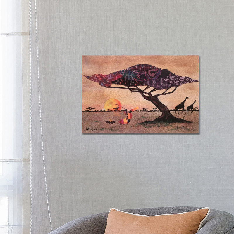 Plains Of Africa by Alonzo Saunders - Wrapped Canvas Print, 66.04 cm H x 45.72 cm W x 1.91 cm D