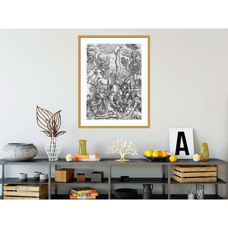 Le Christ en deuil par la Vierge et les saints de la série «The Great Passion» par Albrecht Dürer, impression giclée sur cadre