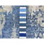 Tapis bleu en laine noué à la main de conception unique 8 pi 1 po x 10 pi 1 po Frithiof
