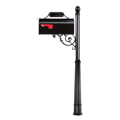 Cast Aluminum Post Mounted Mailbox