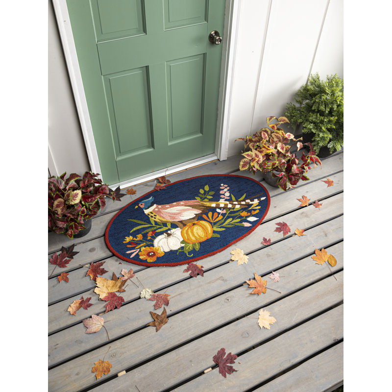 Hand Hooked Oval Doormat