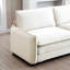 Velours côtelé beige chaleureux et confortable, 5, style cinéma maison, design rétro confortable, 5 avec coussins de confort, moderne