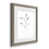 Cadre en papier gris