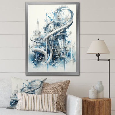 Rollercoaster Gravitys Dance - Cityscapes Wall Art Living Room