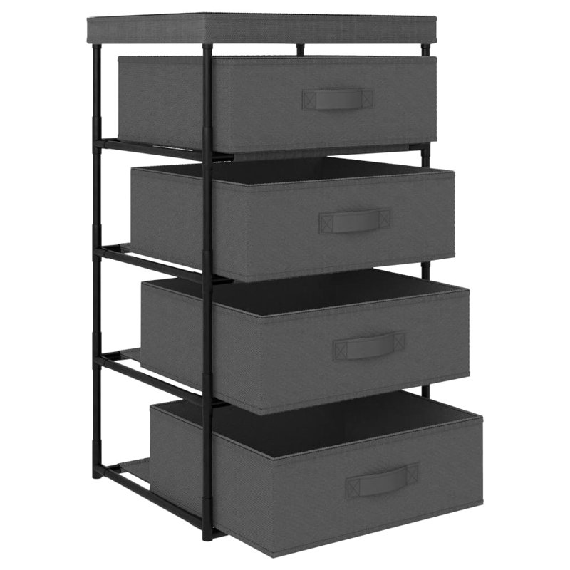 Oxbrook 45cm W Metal Shelving Unit, Grey