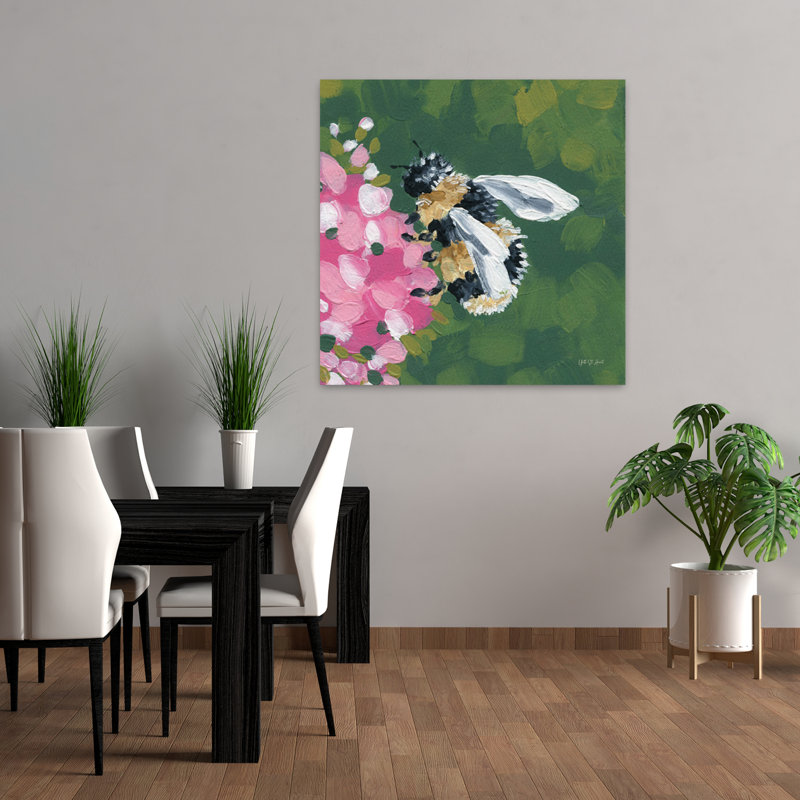 Art floral contemporain Busy Bee, H 36 po x l 36 po