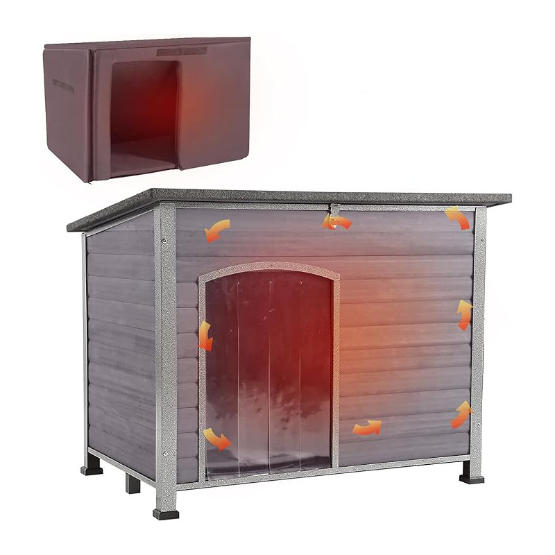 Portable Igloo Style Dog House, 64cm H x 85.1cm W x 64cm D