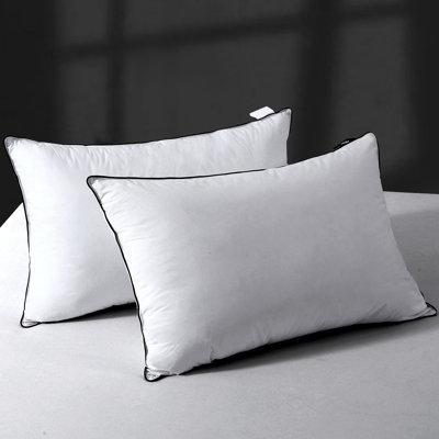  Ensemble de 2 oreillers en duvet 100% coton biologique