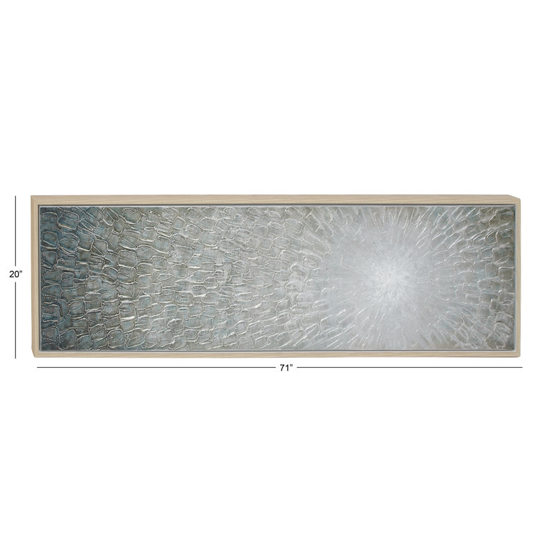 Gray Radial Abstract Starburst Framed Canvas Wall Art