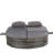 Outdoor Patio Round Daybed With Adjustable Backrests And Foldable Cup Trays For Relaxation And Lounging-1223392019
