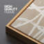 «Beige Neutral Geometric Line Abstract Art», grande impression sur toile encadrée pour chambre principale-1053897144-1053897150