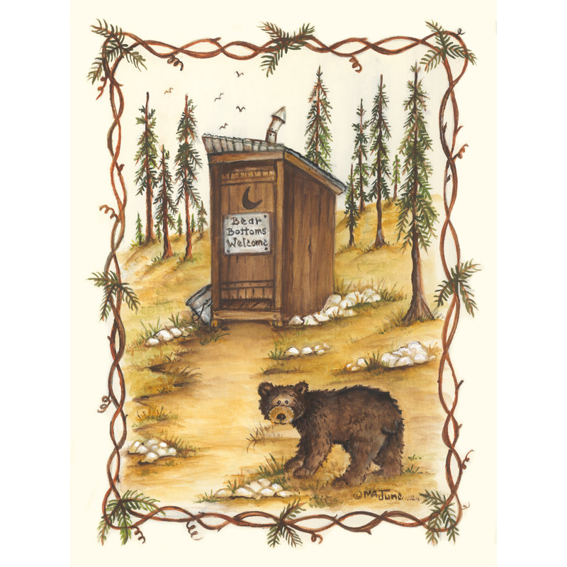 «Bear Bottoms Welcome» par Mary Ann June, H 48 po x l 36 po