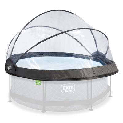 EXIT Toys Round Multifunctional Cover Dome Enclosure for Outdoor Pools