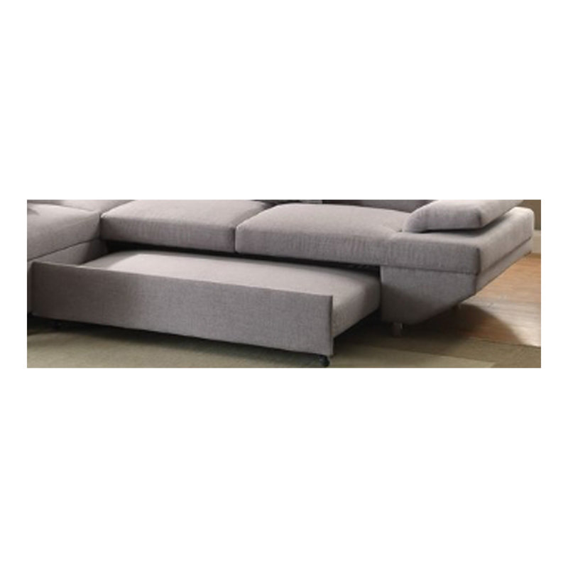 Canapé modulaire en tissu gris Jemima