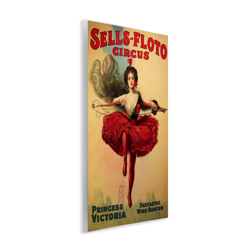 Affiche murale vendue-Floto Circus, par Marcus Jules, H 15 po x l 10 po