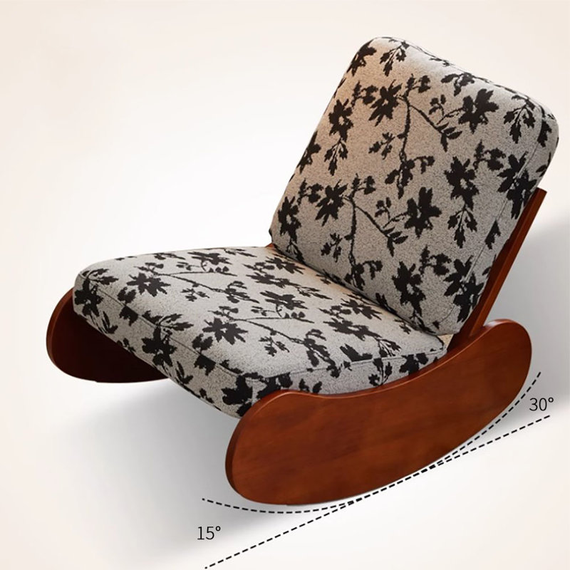 Chaise berçante en bois massif