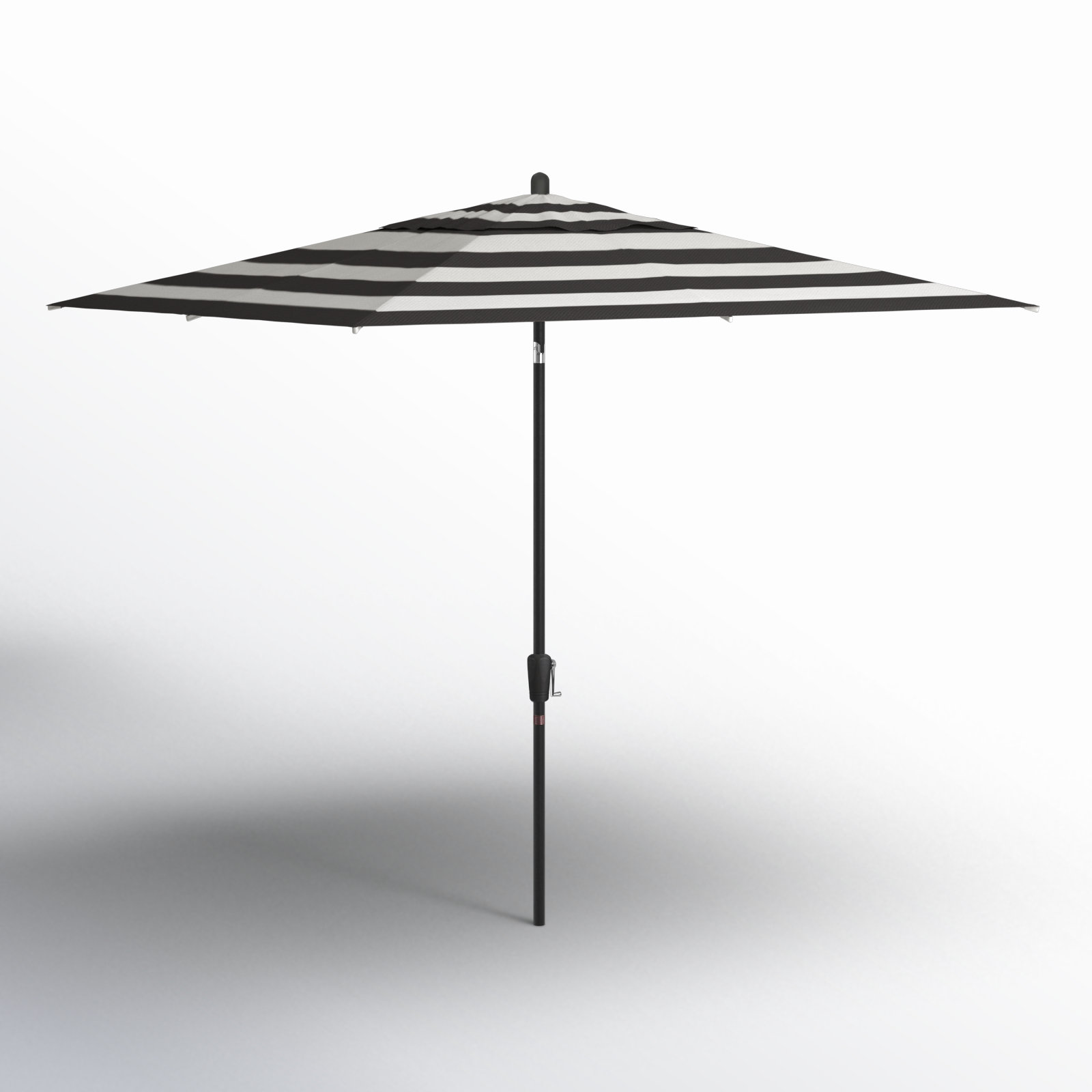 Natalie 103'' Outdoor Umbrella, Black Sapphire, Black Stripe Sunbrella®