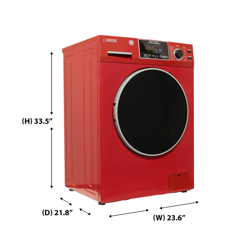 Laveuse et sécheuse tout-en-un Equator VENTLESS / cycle PET PET 1,62 pi³ / 15 lb 110 V , Red