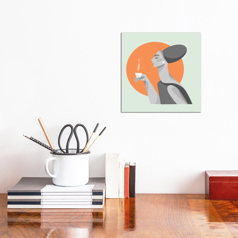 Impeccable Coffee by Olga Masevich - Gallery-Wrapped Canvas Giclée on Canvas, Canvas, 45.72 cm H x 45.72 cm W x 3.175 cm D