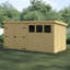 Shiplap Pent Wooden Shed-1225492598