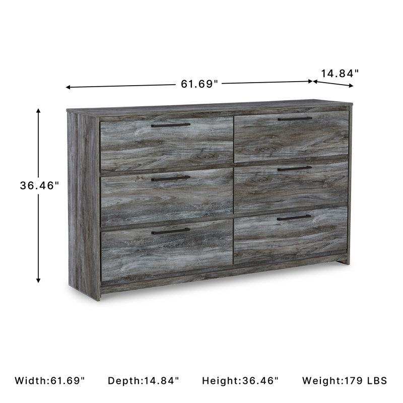 Kaisee 61.69'' W 6 - Drawer Dresser