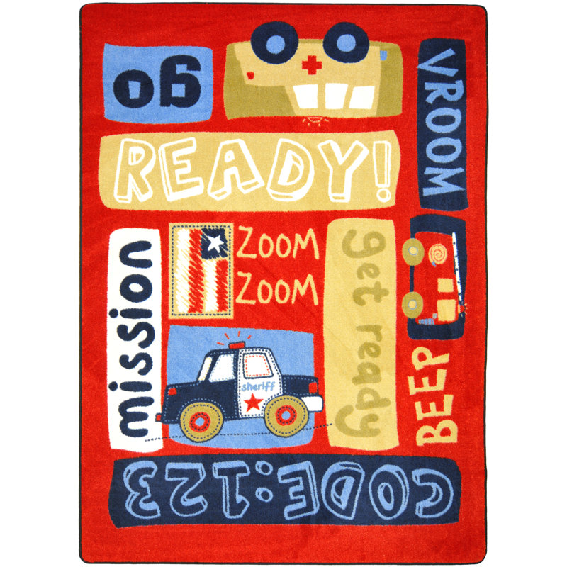 Tapis de jeu Just for Kids, Rectangle 5 pi 4 po x 7 pi 8 po