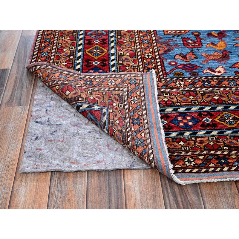 Tapis oriental rectangulaire en laine noué à la main 8 pi 6 po x 10 pi 8 po - MOA102559