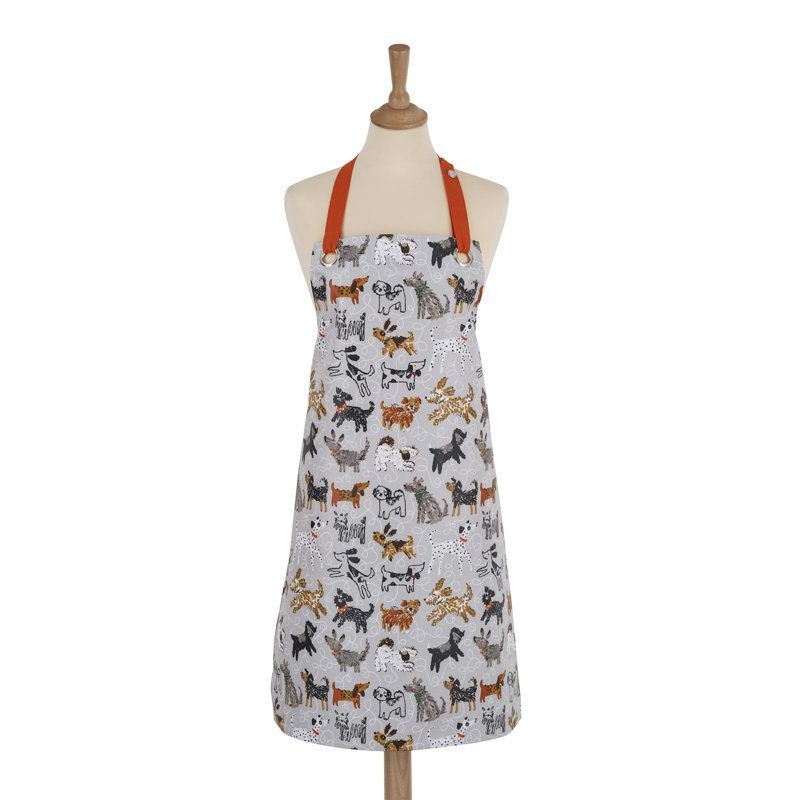 No Pattern Cotton Bib Apron