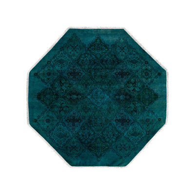 Overyed One-of-a-Kind Octagon 6'4" X 6'4" Hand Knotted Area Rug