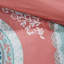 Grand édredon et drap médaillon corail - Style bohémien complet avec draps