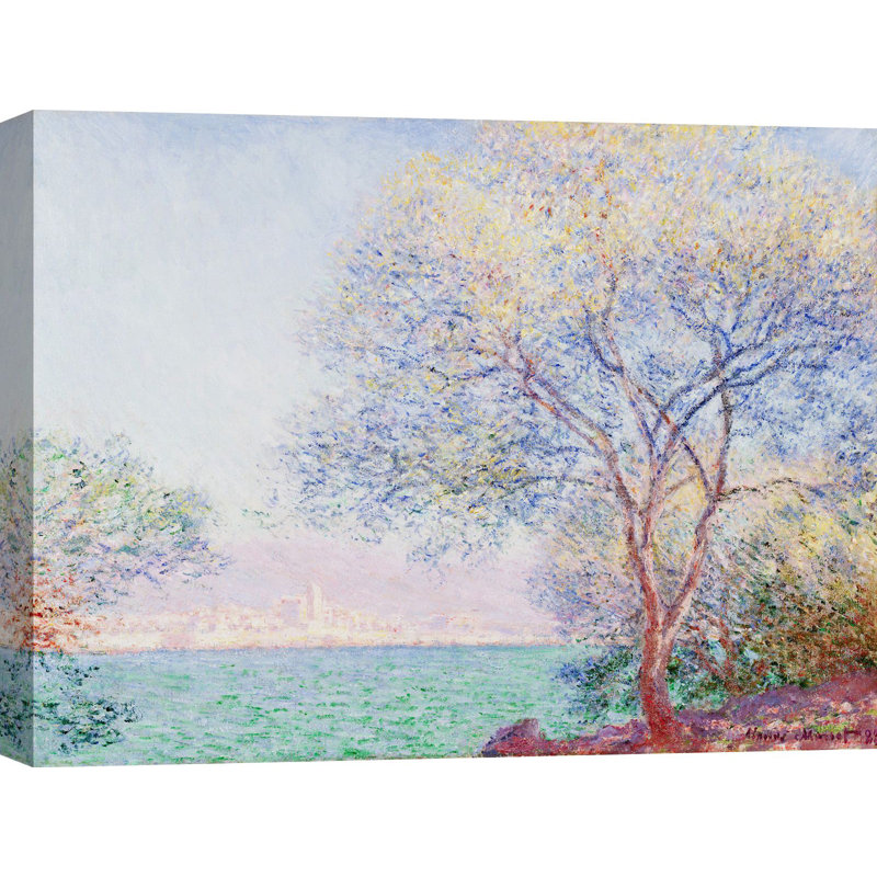 Morning, Antibes by Claude Monet - 1 Piece Wrapped Canvas Painting, 70cm H x 100cm W x 4cm D