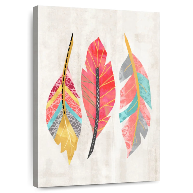 Trio de plumes Kerner, H 39 po x l 26 po