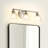 Modern Nickel Bathroom Vanity Light with Clear Shade Vanity Light Fixture without Light