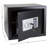 Stalwart Digital Safe - Compact Steel Money Security Box with Electronic Keypad and Manual Override Keys - Strongbox for Valuables