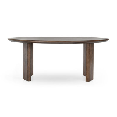 Oval Solid Wood Dining Table